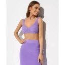 Herve Leger Dame Topper Lilla M,
