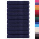 vidaXL Badstuhåndklær FROGN 10 stk marineblå 80x200 cm 360 gsm