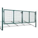 vidaXL Hageport stål 306x150 cm grønn