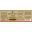 Solgar Gentle Iron (Iron Bisglycinate) 20 mg Vegetable Capsules 90 stk