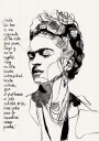 Frida Kahlo Inspirational Quote Plakat / 30x40