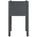 vidaXL Plantekasse 40x40x70 cm heltre furu grå
