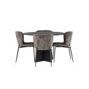 Spisegruppe Venture Home Bootcut Ø110 cm med 4 Modesto Stoler