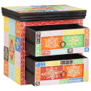  Nattbordskap Flerfarget 40 x 30 x 40 cm Massivt tre med maling