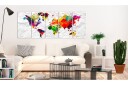 Bilde World On Paper 200x80   Artgeist sp. z o. o.