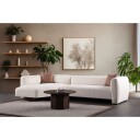 Elvaris 4 seters sofa med Sjeselong   Hvit
