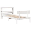  Sengeramme uten madrass hvit 90x200 cm heltre furu 3305795