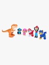 Paw Patrol Dino Adventure Lekefigur Pakke med Dinoer - Blå, Brun, Rosa, Rød, Svart