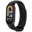 Silikonarmbånd for Xiaomi Smart Band 8 / Band 9 Svart