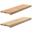  2 Stk Ubehandlet 90x25x2cm Heltre Eik