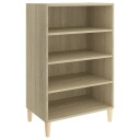 vidaXL Skjenk sonoma eik 57x35x90 cm sponplate