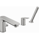Duravit Badekarbatteri Wave Med Dusjsett Børstet Stål