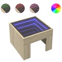  Salongbord med Infinity LED sonoma eik 40x40x30 cm 847597