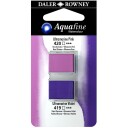 Aquafine Aquarelle Half pan Duo Ultramarine Pink/Ultramarine Violet