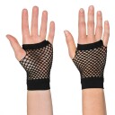 Boland Party Partners 80-talls fingerløse nettinghansker korte svarte One size 02980