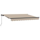 vidaXL Innvendbar Markise Beige 250 x 200 cm stoff
