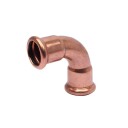 Altech CU Bend Pressfitting med 2 Muffe 28mm / 45°