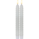 Star Trading LED Antikklys Swirl Hvit - 2-pakning