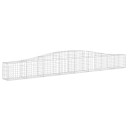 vidaXL Gabionkurver buede 3 stk 400x30x40/60 cm galvanisert jern