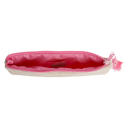 DARK Terry Quilted Small Pouch Sand & Bubblegum Pink