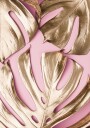 Golden Monstera №4 Plakat Plakat / 100x150cm