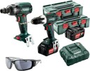 Metabo BS 18 LT Verktøysett Inkl SSW 18 LTX 400 BL 2x4 0Ah 2xMetabox 145 Inkl Solbriller