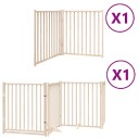 Vidaxl Hundeport Sammenleggbar 6 Paneler 480 cm Poppeltre
