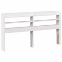  Hodegavl med hyller hvit 160 cm heltre furu 8721102854200