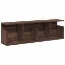  Veggskap 100x20x30 cm brun eik konstruert tre