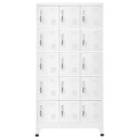 vidaXL Oppbevaringsskap lysegrå 90x40x180 cm stål