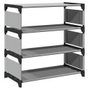  Skostativ 4-lags grå 54x28x55 cm ikke-vevd stoff 8721158510181