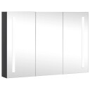 vidaXL LED-speilskap til bad 89x14x62 cm