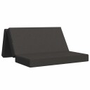 vidaXL Sammenleggbar sofabed 140 x 67 x 45 cm Mørkegrå