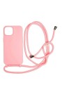 Mobile Origin Lanyard Case - pink - iPhone 15