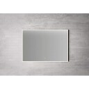 Linn Bad Vange spejl med lys 100x70 cm sort
