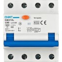 Chint Kombinasjonsbryter RCBO Chint, 3P+N, C-karakteristikk, 40A, 300mA, 6kA