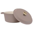 Mareld Støpejernsgryte 5 liter, matt beige