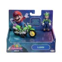 Super Mario Galaxy Luigi Filmfigur med Motorsykkel 6 cm