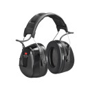 3M Peltor WorkTunes Pro HRXS220A - Hodetelefoner med radio - hodebånd - kablet - 3,5 mm jakk - svart