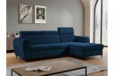 Hoffman Sofa med Sjeselong 3 seter   Marineblå