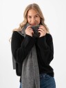 Selected Femme Maline Knit Scarf Grå ONE SIZE
