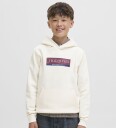 Jack & Jones Junior Hettegenser jorinWood Block Branding Sweat Hvit