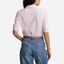 Ralph Lauren Slim Fit Knit Cotton Oxford Shirt Carmel Pink