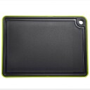 Skjærebrett 35x25 cm svart/lime