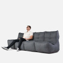 Mod 4 Quad Couch Modulsofa Titanium Weave
