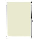 vidaXL Utendørs rullegardin 150x270 cm kremhvit
