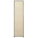 vidaXL Garderobeskap med rom og stenger krem 150x45x176 cm stoff