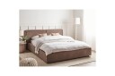 Dubbelsäng Beliani Linards med lamellram Brun Svart 160x200 cm Brown 180x200 VALUE_MISSING_2  