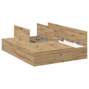  Oppbevarings seng Ramme Artisan Eik 150x200 cm 3335388