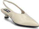 ALOHAS Eros Black Leather Pumps   Cream   39